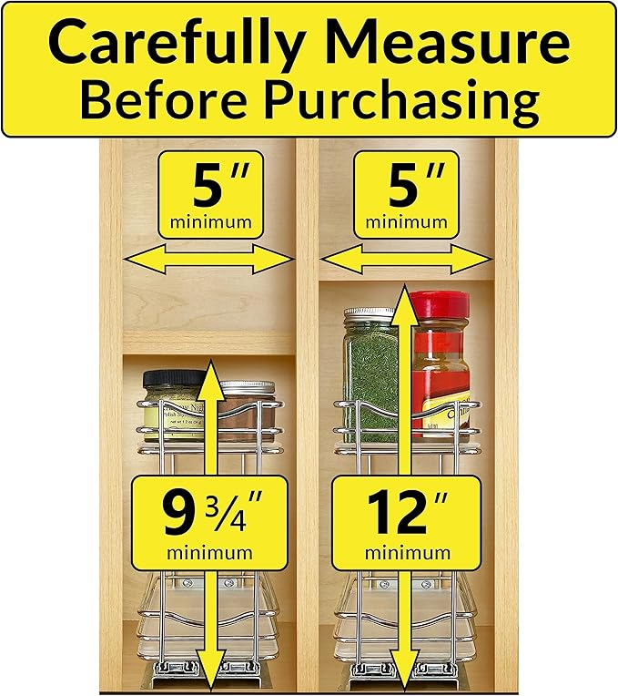 LYNK PROFESSIONAL® Pull Out Spice Rack Organizer - Image 4