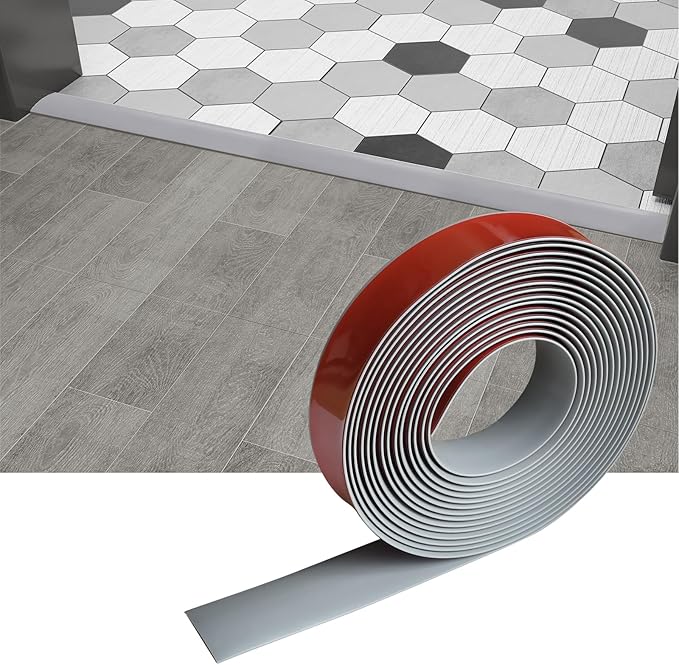 Floor/Door Flat Transition Strip & Self-Adhesive Vinyl Edge Trim by HJHUAJ
