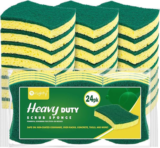 ORIGHTY Heavy Duty Cellulose Scrub Sponges Kitchen, Powerful Scrubbing & by AllRightinOrighty