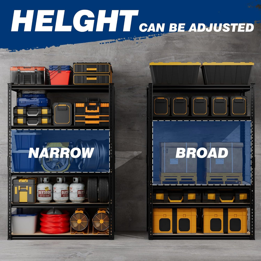 2025LBS Storage Shelves Heavy Duty 5 Tier Garage Storage Shelves