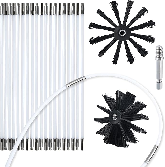 HOKLNUSE Dryer Vent Cleaner Kit Chimney Sweep Cleaning Tools Pellet Stove by HOKLNUSE