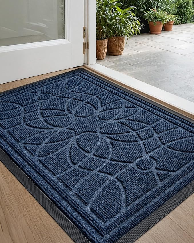 DEXI Front Door Mat Outside Entrance, Heavy Duty Non Slip Low Profile Doormat by DEXI