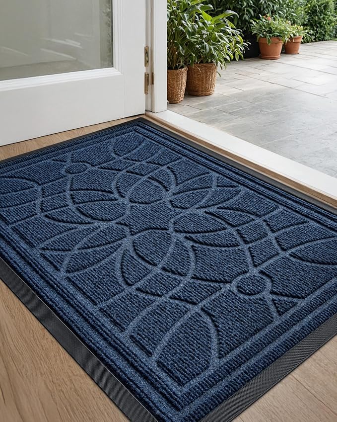 DEXI Front Door Mat Outside Entrance, Heavy Duty Non Slip Low Profile Doormat by DEXI