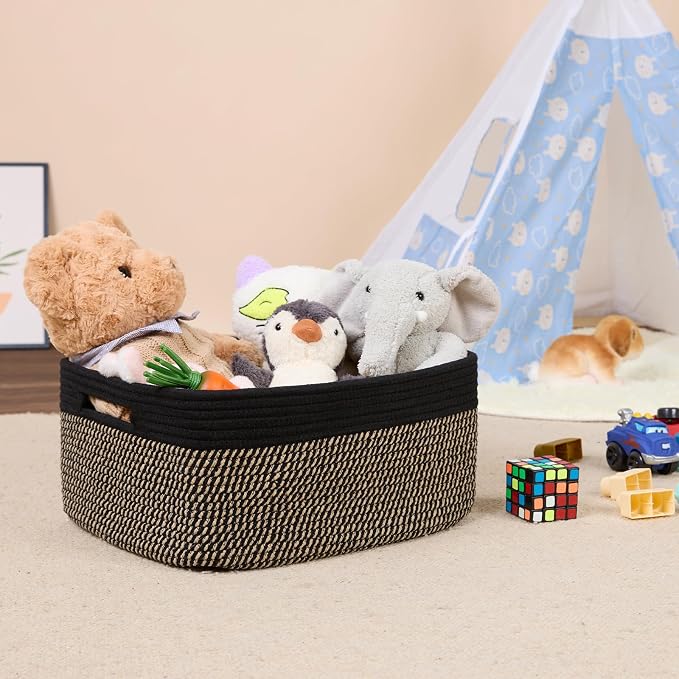 Large Storage Baskets for Shelves, Closet Organizers Bins for Clothes Blanket - Image 5