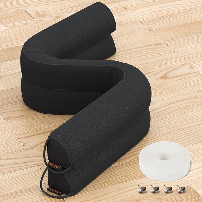 MAGZO Door Draft Stopper 30 Inches, 2 Pack Weighted Triangular Door Snake - Image 2