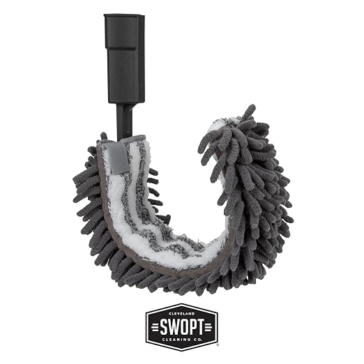 SWOPT 18” Microfiber Dust Mop, Microfiber Flexible Duster, Cotton Mop + 60" - Image 3