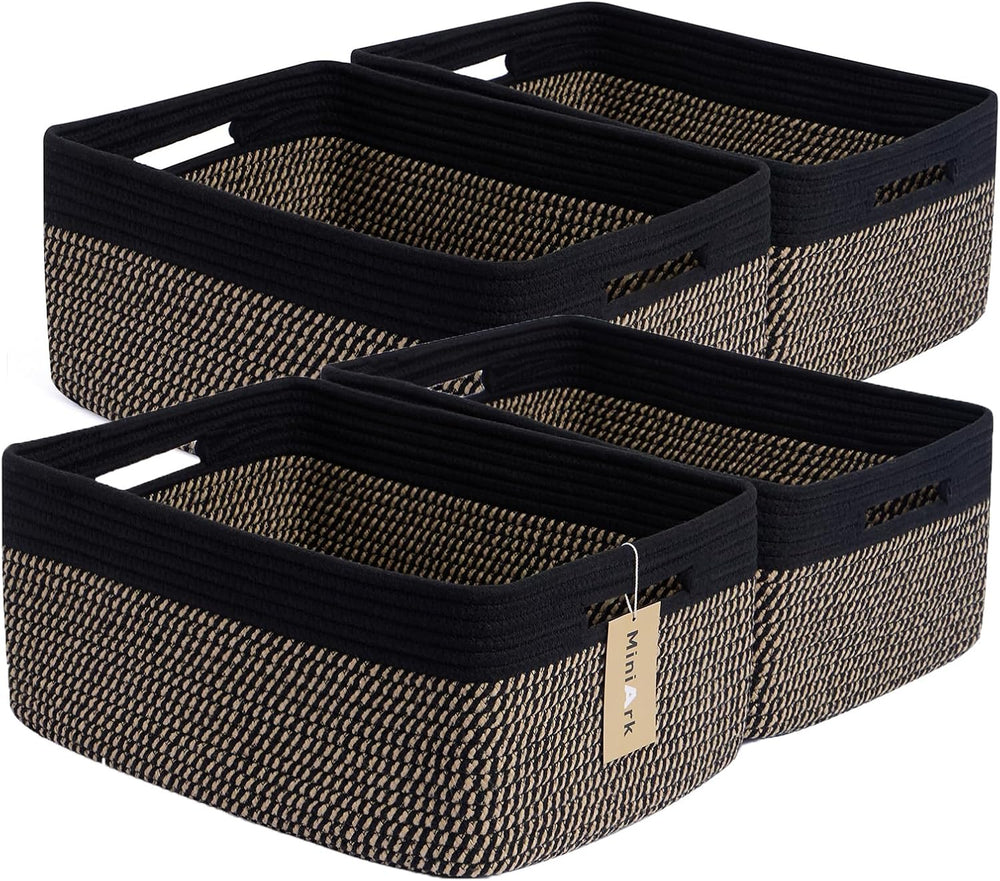 Large Storage Baskets for Organizing, Closet Shelf Baskets for Clothes Blanket