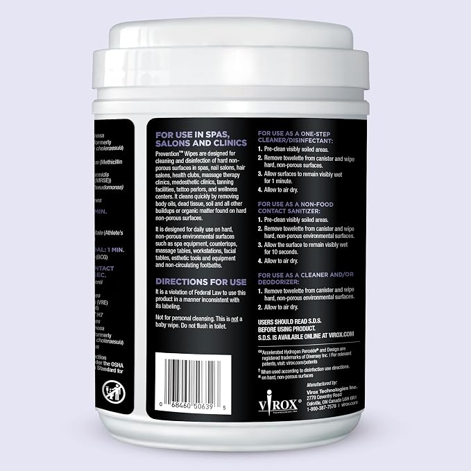 Prevention All Purpose Disinfectant Wipes – Canister of Cleaning Wipes - Image 9