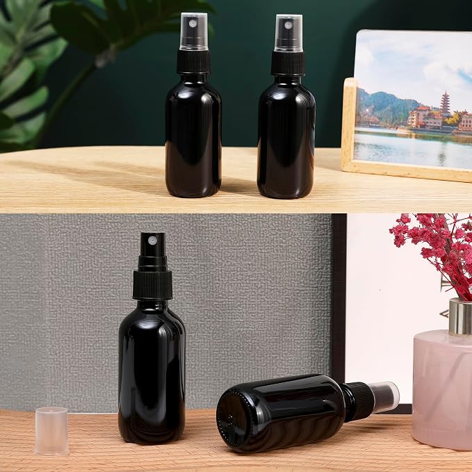 Black Glass Small Spray Bottle 2 oz 24 Packs, Fine Mist Sprayer Small Clear - Image 7
