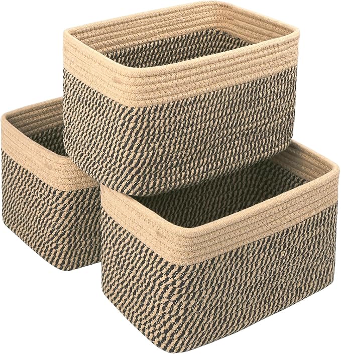 Small Cotton Rope Basket – Storage Bin by RRUNKA