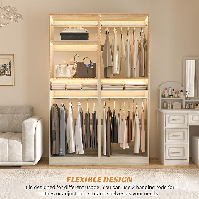 Unikito 25” Closet System, Freestanding Closets Organizer Wardrobe - Image 5