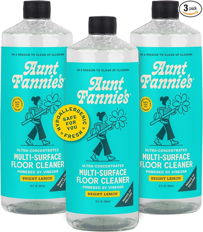 Aunt Fannie's Ultra Concentrated Floor Cleaner Vinegar Wash, Makes 16 Gallons by AuntFannies