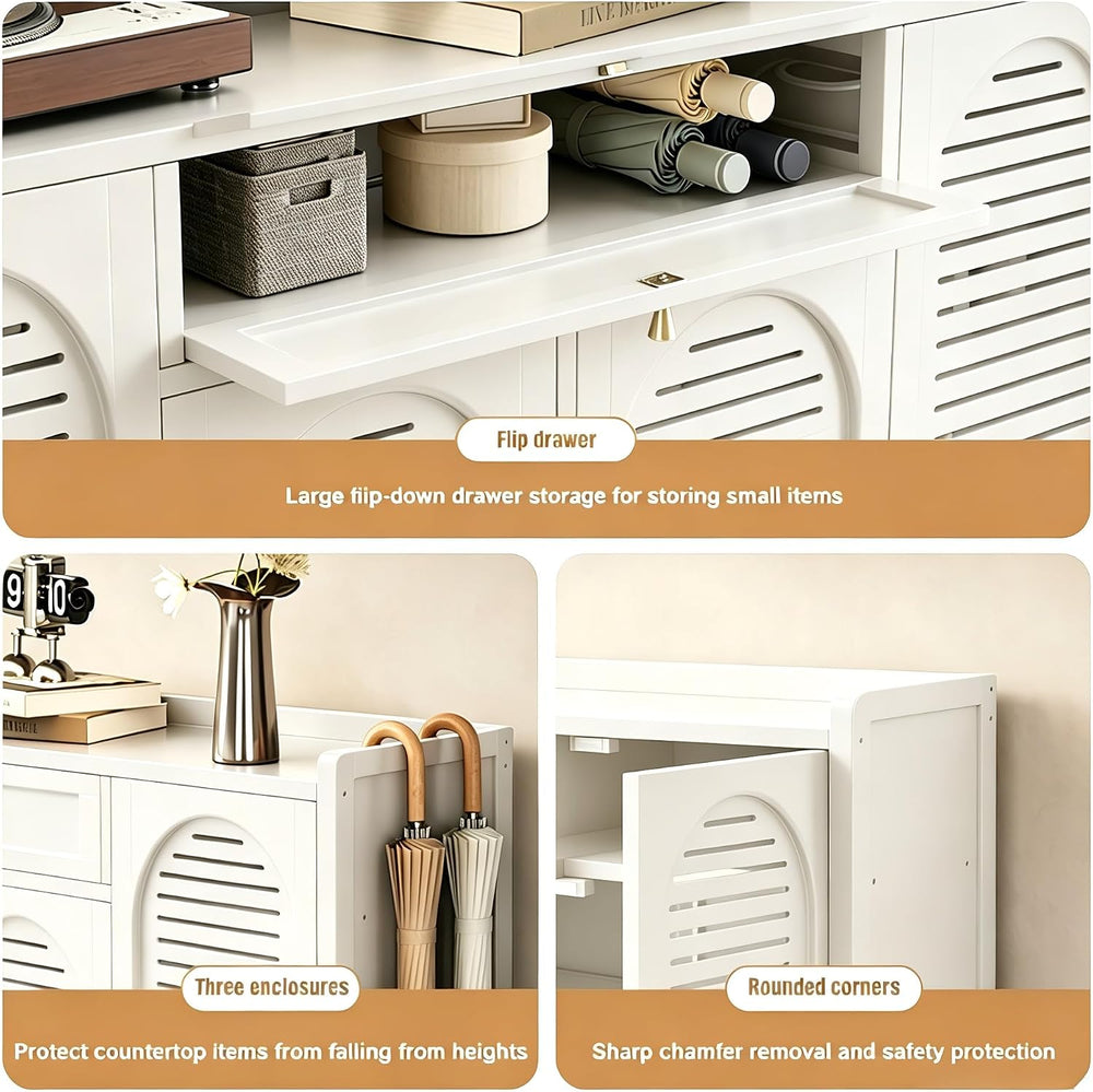 Bamboo Shoe Cabinet, 7Tier Large Capacity Shoe Rack with Doors