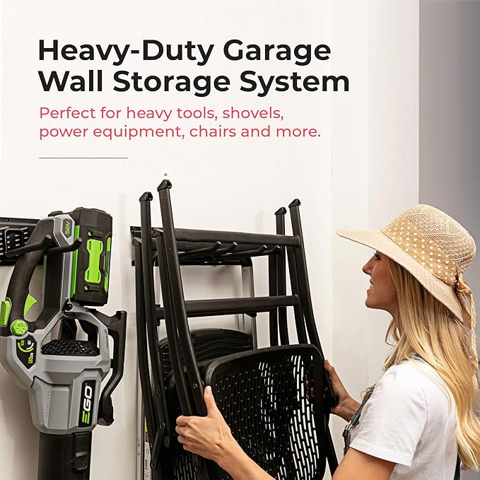 Heavy-Duty Garage Wall Storage System | Wall Mounted Tool Organizer Rack - Image 5