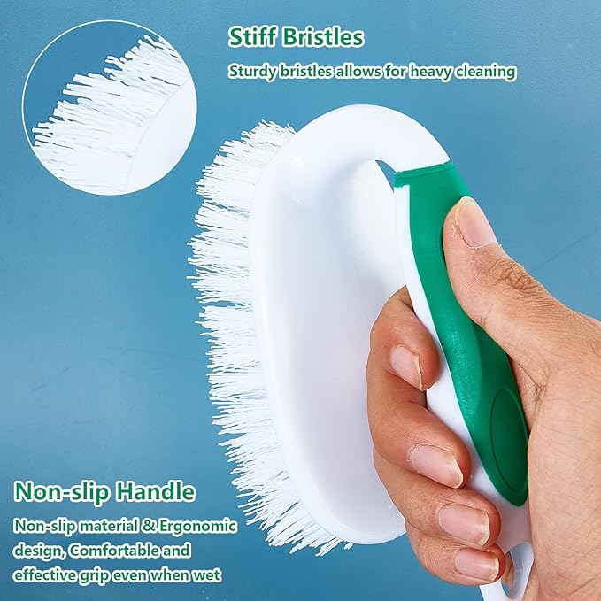 Scrub Brush Set, 4 Pack Deep Cleaning Brush Kit - Image 4