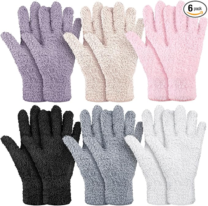Bencailor 6 Pairs Microfiber Dusting Gloves, Dusting Cleaning Gloves Microfiber by Bencailor