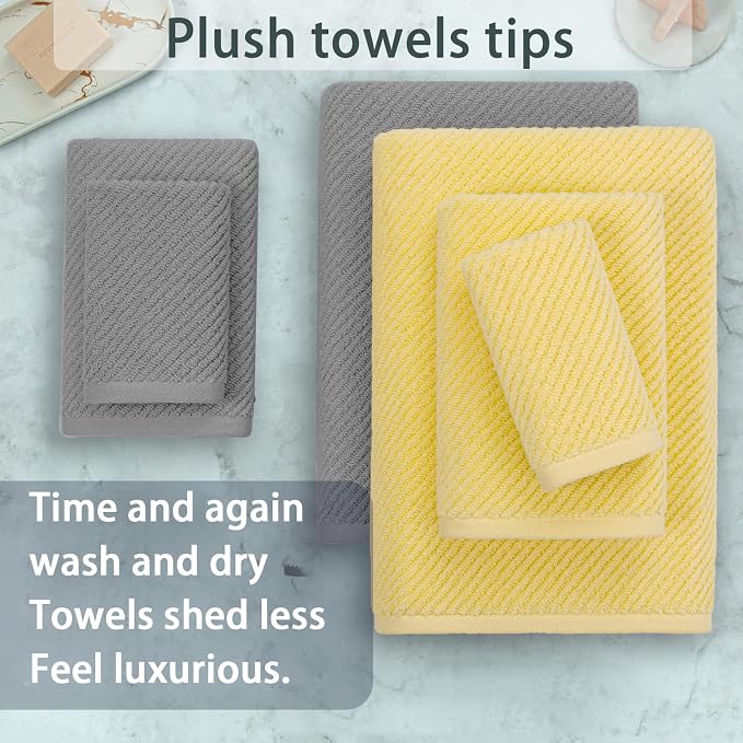 VOOVA & MOVAS Towels for Bathroom, Bath Towels - Image 5