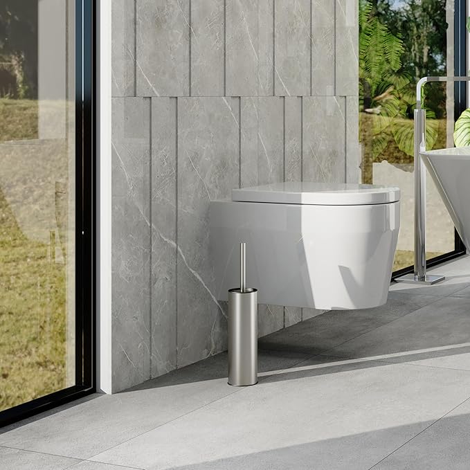 Toilet Brush and Holder, Stainless Steel Toilet Brushes - Image 5