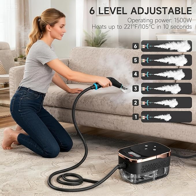 Steam Cleaner, Portable Steamer - Image 4