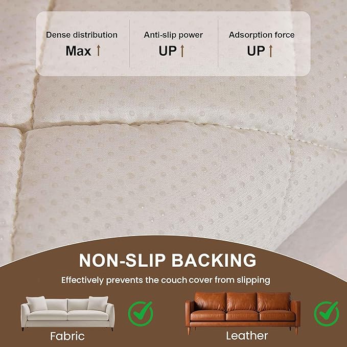OTOB Couch Cover for Dogs Washable All Seasons, Non Slip Fuzzy Pet Couch Covers - Image 5