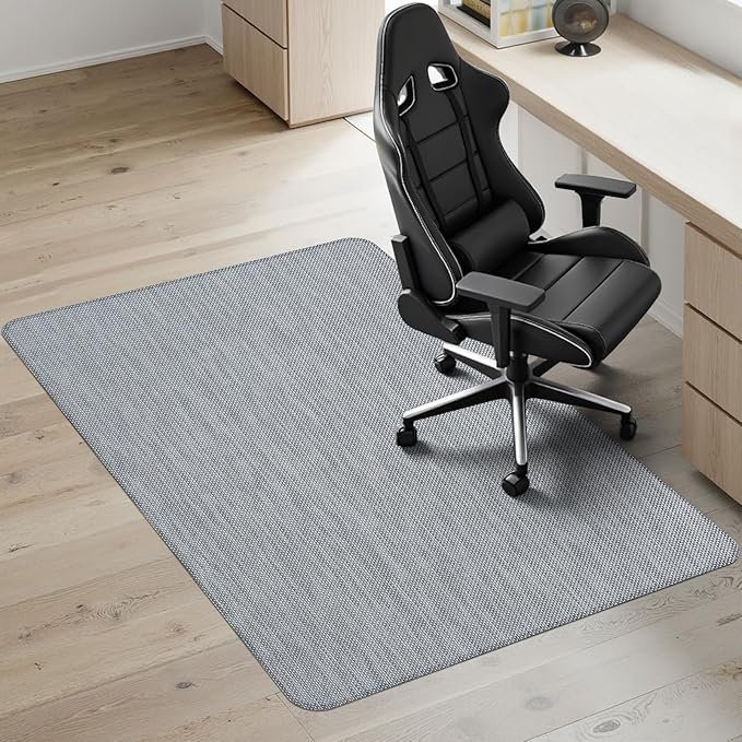 Kuyal Office Chair Mat for Hardwood Floor, Anti Slip, Non-Curve Computer Chair by Kuyal