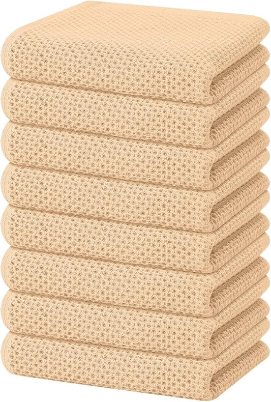 Homaxy 100% Cotton Waffle Weave Kitchen Dish Towels, Ultra Soft Absorbent Quick by Homaxy