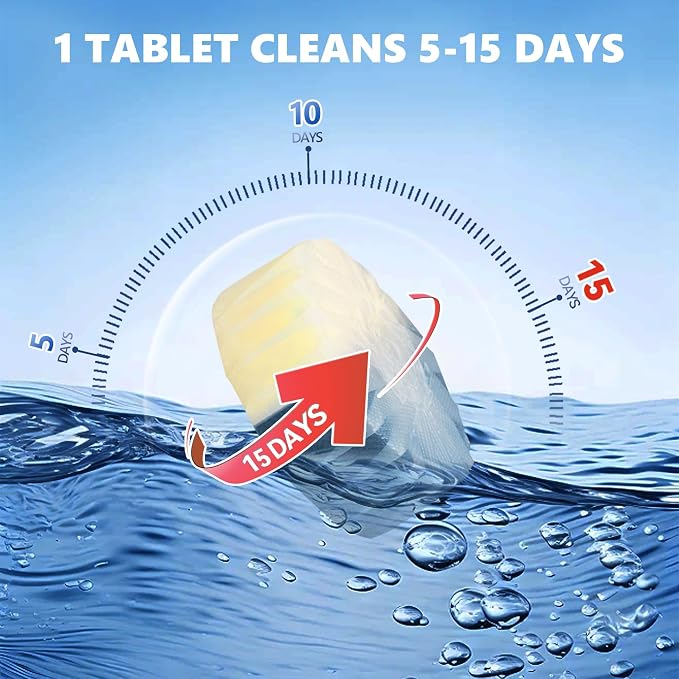 Toilet Bowl Cleaner Tablets, Automatic Toilet Bowl Cleaners, Long-Lasting - Image 6