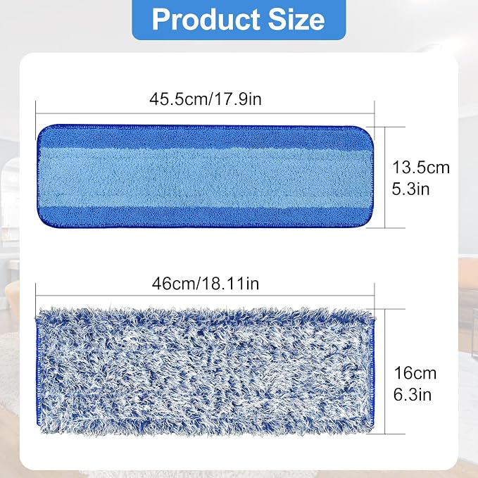 4 Pack Microfiber Cleaning Pad for Bona Mop Safe for Hardwood & Hard Surface - Image 7