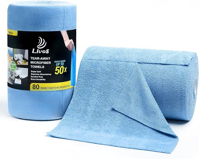 LIVOS Microfiber Cleaning Cloth Roll by LIVOS