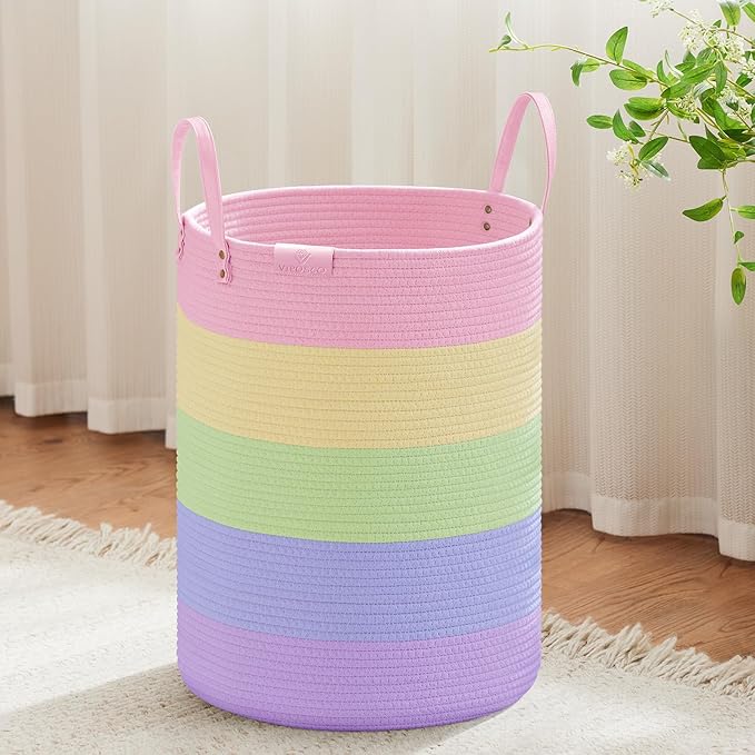 VIPOSCO Tall Laundry Basket, Large Dirty Clothes Hamper by VIPOSCO