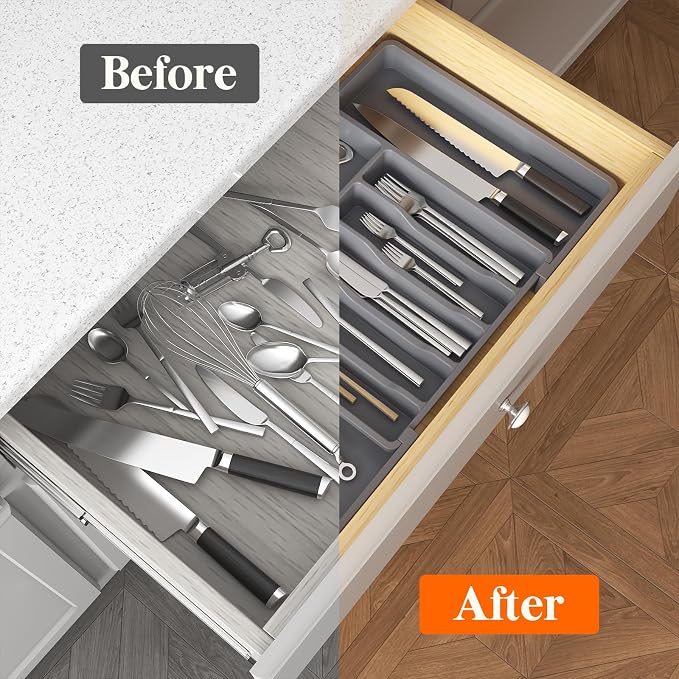 Lifewit Silverware Drawer Organizer and Utensil Organizer Set, Expandable - Image 5