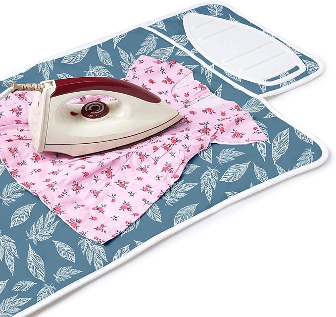Encasa XO Ironing Mat/Pad with 3mm Padding & Silicone Iron Rest - Image 2