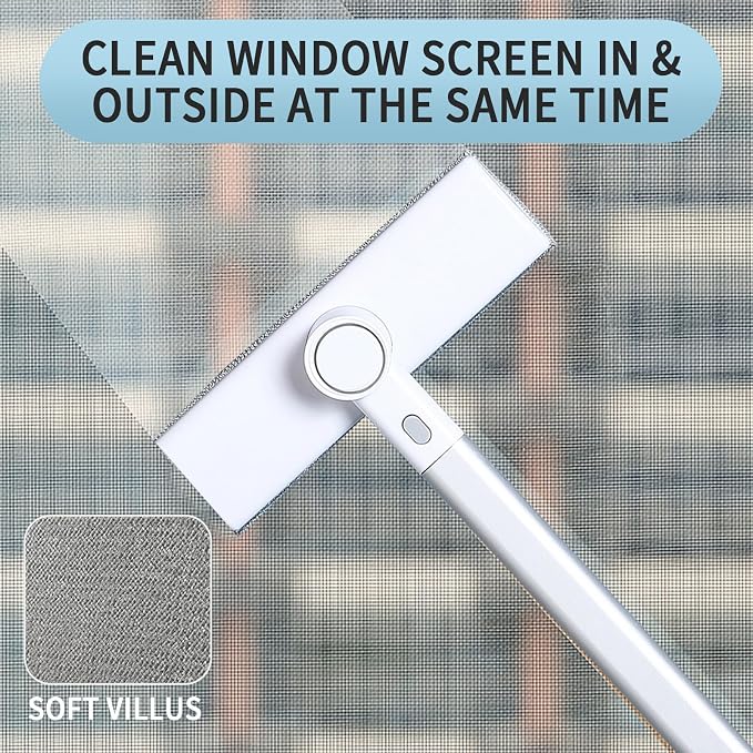 Window Screen Cleaner 2 in 1，mesh Screen Cleaner Brush Washing - Image 2