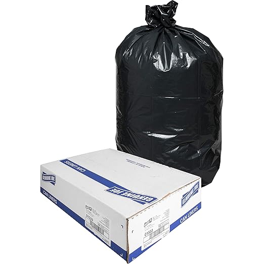 Genuine Joe GJO01533 Heavy Duty Low-Density Puncture Resistant Trash Bag by GenuineJoe