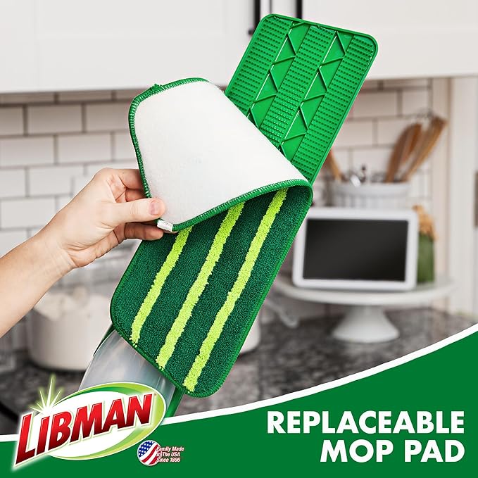 Libman Freedom Spray Mop Refills, Three Refills Green 3 Pack - Image 3