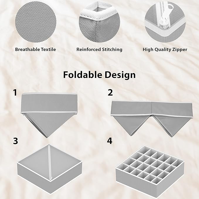 Simple Houseware 4-Pack Drawer Organizer Set - Image 5