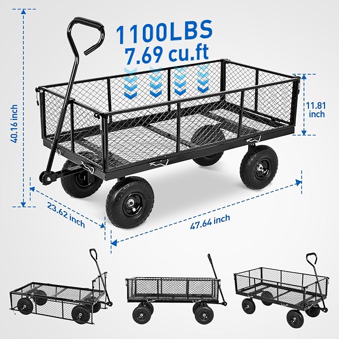 Yesker Steel Garden Carts - Image 2