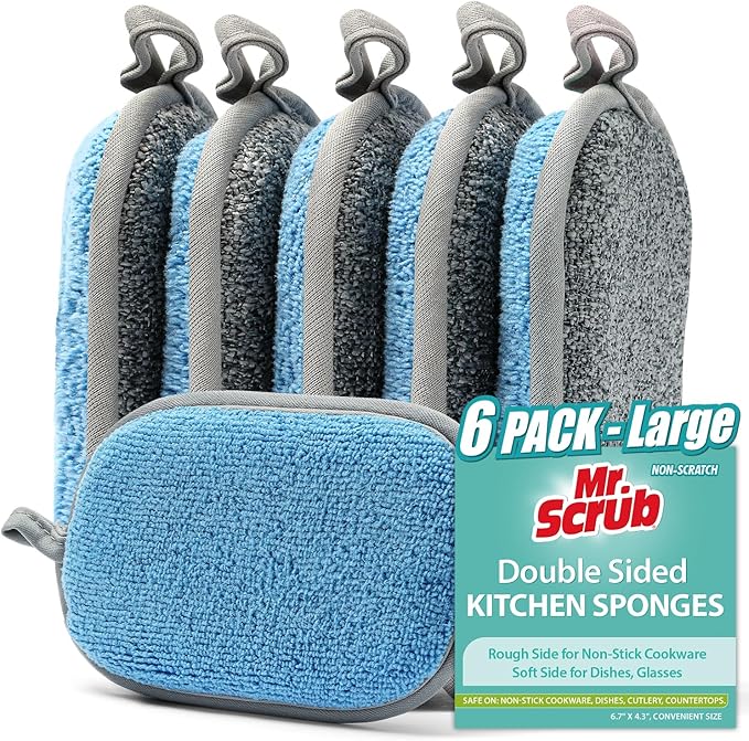 All-Purpose Sponges Kitchen, Non Scratch Dish Sponge by MrScrubCleaninghelpers