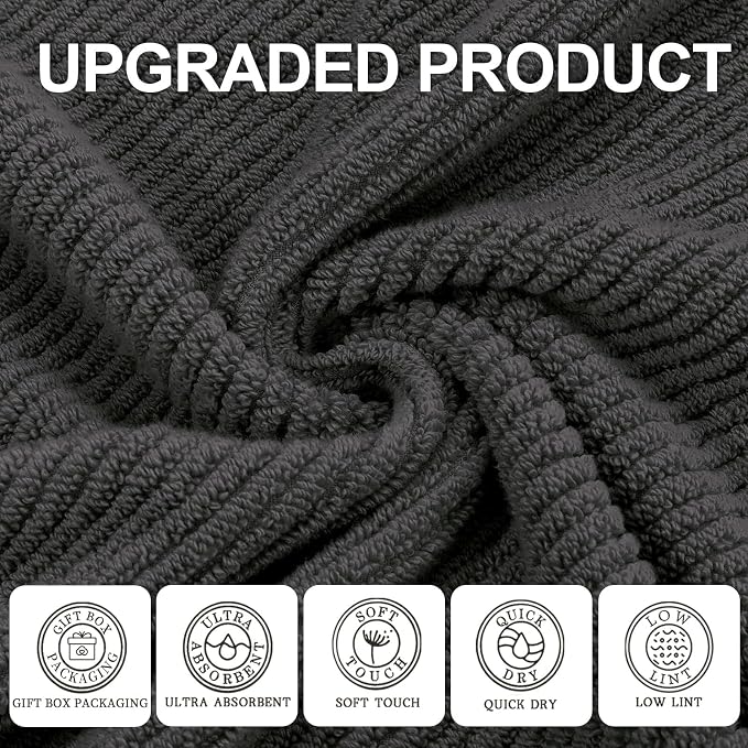 VOOVA & MOVAS Grey Washcloths - Image 2