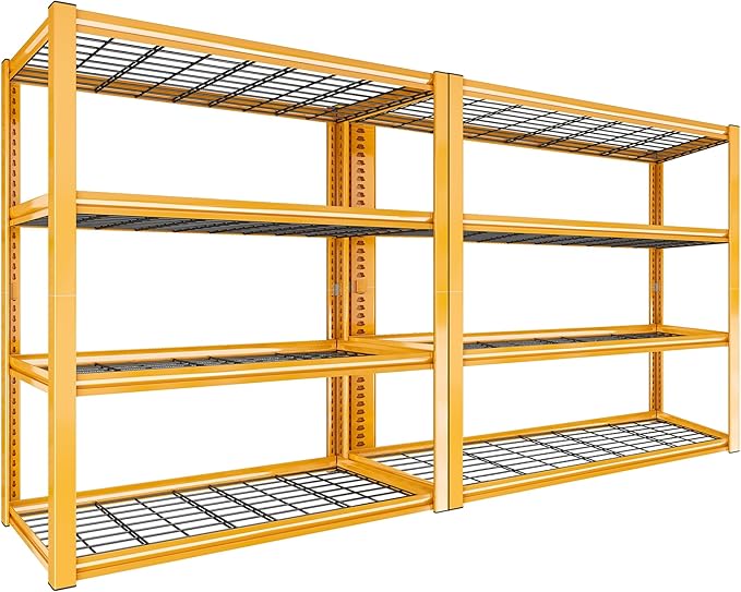 REIBII 40" W Garage Shelving 2240 LBS Storage Shelves Adjustable Heavy Duty by REIBII