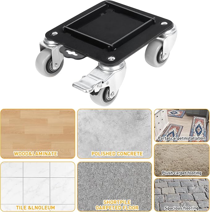 Furniture Movers with 4 Wheels, Heavy Duty Furniture Lift Mover Tool Set with - Image 6