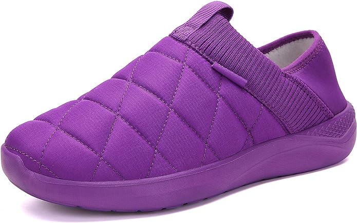 KUBUA Slippers for Men and Womens Indoor House Shoes Plush Slip on Outdoor by KUBUA