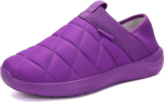 KUBUA Slippers for Men and Womens Indoor House Shoes Plush Slip on Outdoor by KUBUA