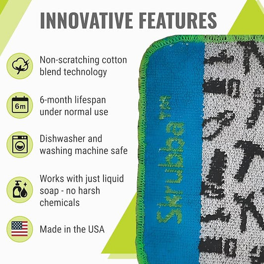 Wet-It Skrubba Non-Scratch Scouring Pad – European Scrubby Sponge - Image 2