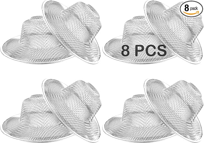 8PCS Metal Mesh Kitchen Sink Strainer, 3.54" Stainless Steel Slop Basket Filter by Beyoslf