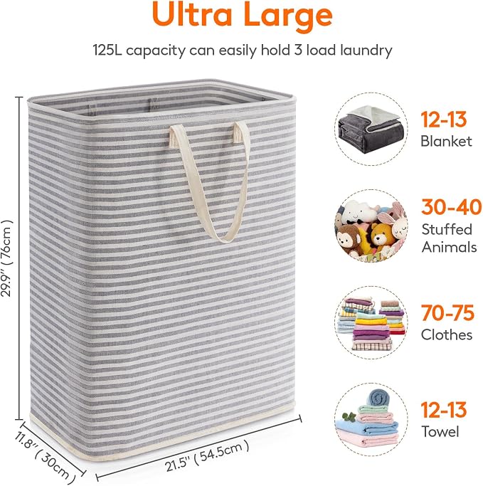 Lifewit Laundry Hamper Large Collapsible Laundry Basket, Freestanding - Image 3
