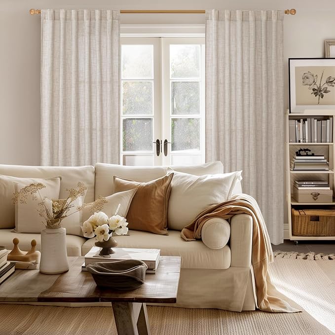 YoungsTex 84 Inch Length Linen Curtains - Image 8