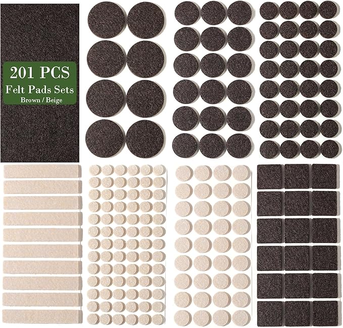 Fursafe&Q Felt Furniture Pads, Furniture Felt Pads by FursafeQ