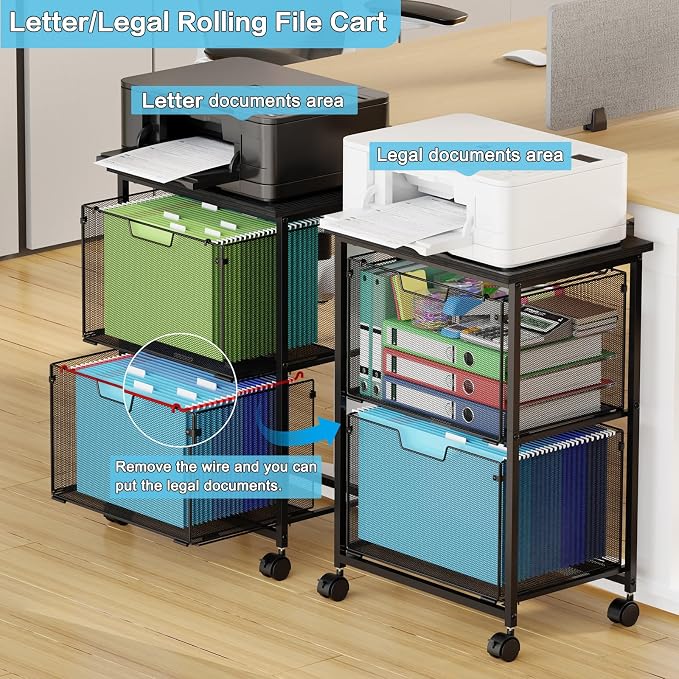 Letter/Legal Rolling File Cart - Image 5