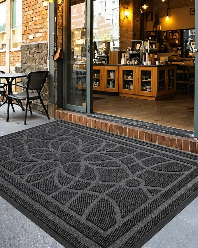 DEXI Front Door Mat Outside Entrance, Heavy Duty Non Slip Low Profile Doormat - Image 8